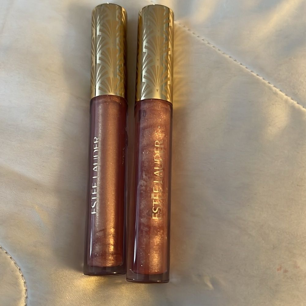 Estee Lauder 2024 Limited Edition Lip Gloss BENEATH THE SHEEN - NWOB - Set of 2